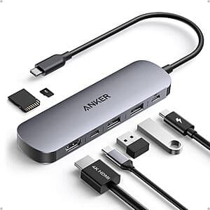 Anker 7-in-1 Multi-Port USB C Hub $20