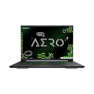 GIGABYTE AERO Laptop: 16" 1600p 165Hz, Ryzen AI 7 350, RTX 5060, 16GB, 1TB SSD $1099 + Free S&H