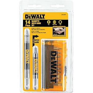 14-Pc DeWalt Screwdriver Bit Magnetic Drive Guide Set $7.05