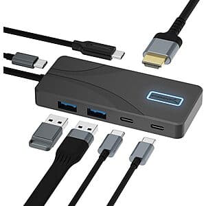 Prime Members: 5-Port SABRENT 10Gbps USB Type-C Hub w/ 100W PD & 4K@60Hz $15.20 + Free Shipping