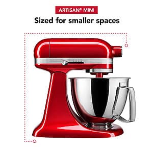 KitchenAid Artisan Mini 3.5-Qt Small Stand Mixer + Earn $19 Wayfair Rewards $219 + 1-Yr Wayfair Membership + Free S&H