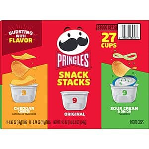 27-Ct Pringles Potato Crisps Chips On-The-Go Snacks (Variety Pack) $9.80 w/ Subscribe & Save