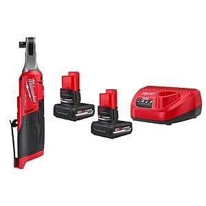 Milwaukee M12 FUEL 12V Brushless 3/8" Ratchet w/ 2x XC 5Ah Batteries & Charger $189 + Free Shipping