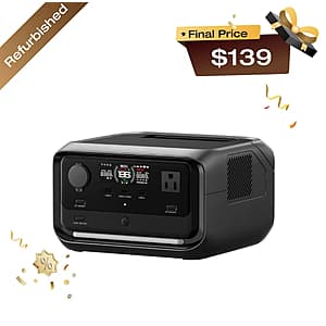 (Refurbished) EcoFlow River 3 Plus 286Wh Portable Power Station LiFePO4 Battery $139 + Free Shipping