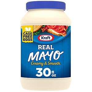 30-Oz Kraft Real Mayo Creamy & Smooth Mayonnaise $3 w/ Subscribe & Save