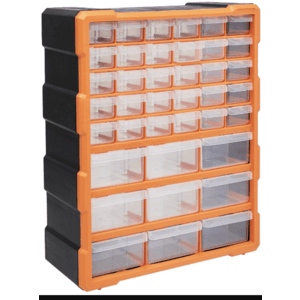 39-Slot Amazon Basics Craft Storage Cabinet Drawer Organizer (Wall-Mountable) $26.50