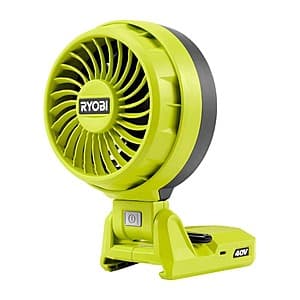 Select Home Depot Stores: RYOBI 40V Cordless Battery Topper Fan (Tool Only) $20 + Free Store Pickup