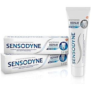 Select Accts: 2-Pack 3.4-Oz Sensodyne Repair and Protect Whitening Toothpaste $9.05 w/ S&S