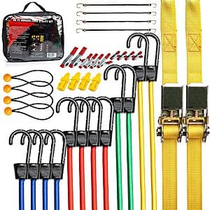 36-Piece Tooluxe Bungee Cords Kit $6.85