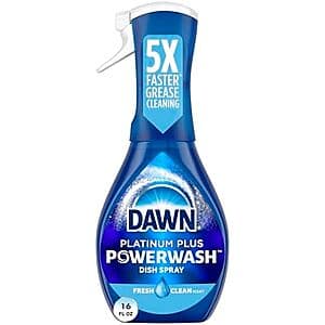 Select Accounts:16-Oz Dawn Platinum Plus Powerwash Dish Spray (Fresh Clean) $2.75 w/ S&S