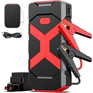 20,000mAh BooKoo A9 2000A Car Battery Jumper w/ QC 3.0 & 18W PD (Red) $22.20 + Free S&H