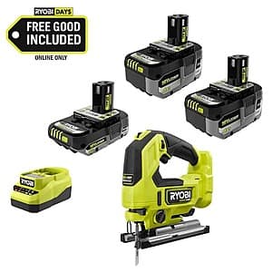 Ryobi ONE+ HP 18V Brushless Jig Saw Kit w/ 2x 4Ah + 1x 2Ah Battery & Charger $199 + Free S&H