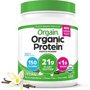 Orgain Organic Protein Powder: 1.02-lb + 1.12-lb 50 Superfoods + $10 Credit $23.40 & More w/ S&S+ Free Shipping
