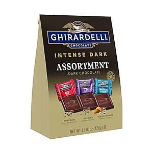 15.01-Oz Ghirardelli Intense Dark Chocolate Squares Variety Pack $13