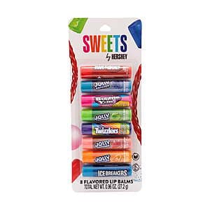 8-Count Lip Balms Set (Hershey, Hershey Sweets, Sour Patch) $2.50