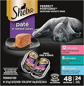 Prime Members: 24-Pack Sheba Perfect Portions Wet Cat Food Trays (Various) from $15.75 & More w/ Subscribe & Save + Free S&H