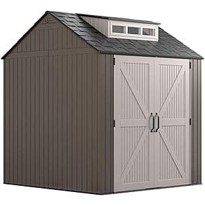 7' x 7' Rubbermaid Resin Outdoor Storage Shed w/ Floor $825 + Free S&H