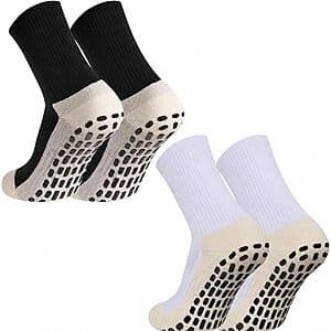 GEDOH Unisex Grip Socks w/ Non-Slip Pads: 6-Pair $8.40, 4-Pair $6, 2-Pair $4.20