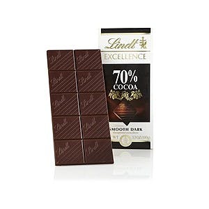 12-Pack 3.5-Oz Lindt Excellence 70% Cocoa Dark Chocolate Bars $15 + Free S&H w/ Prime