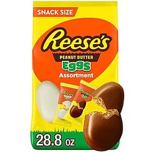 28.8 REESE'S Assorted Flavored Snack Size Peanut Butter Eggs 2 for $18.90