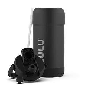 101-Oz Zulu Goals Vacuum Insulated Stainless Steel Water Bottle (Black) $12.50