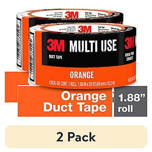 3M Multi Use Duct Tape (Orange, 1.88" x 20 yd): 1-Pk $2.90, 2-Pk $5.45 & More