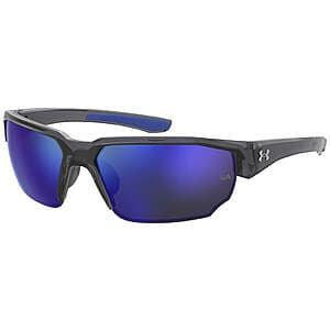 Under Armour Men's Blitzing Sport Wrap w/ Mirror Lens (Transparent Grey/Blue-Violet) $34 + Free Shipping