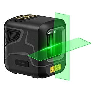 Fanttik D2 pocket-sized green laser level with self-leveling cross line projection capability in compact black housing.