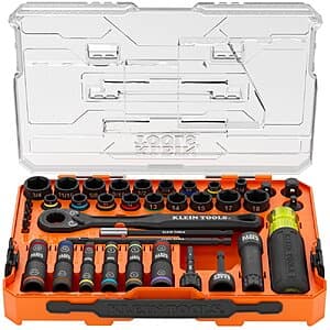 39-Pc Klein Tools KNECT Complete Impact Pass Through and Flip Socket Set $100 + Free S&H
