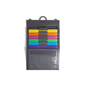 Smead Letter-Sized Cascading Wall Organizer w/ 6 Removable File Folder Pockets $4.95