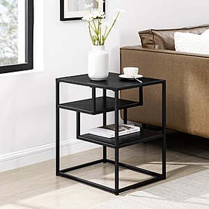 16" x 20" Walker Edison Maya Contemporary Metal & Wood Side Table (2 Colors) $20 + Free Shipping