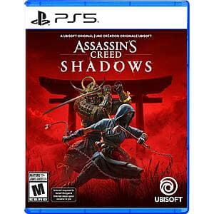 Assassin's Creed Shadows Standard Edition (PS5 or Xbox Series X) $30 + Free Shipping