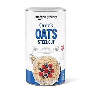 25-Oz Amazon Grocery Steel Cut Quick Oats $2.10 w/ Subscribe & Save