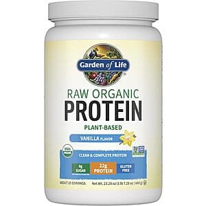 1.5-lb Garden of Life Raw Organic Protein Powder (Vanilla) $14.45 w/ S&S