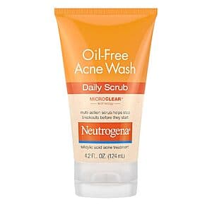 Select Accounts: 4.2-Oz Neutrogena Oil-Free Acne Face Wash w/ 2% Salicylic Acid $4.55 w/ S&S