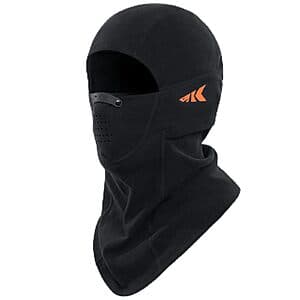 KastKing ClimaGuard Balaclava Winter Face Mask w/ Adjustable Nose Clip (Black) $7.50