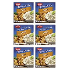 6-Boxes 2-Oz Lipton Recipe Secrets Onion Soup and Dip Mix $6.20 w/ Subscribe & Save