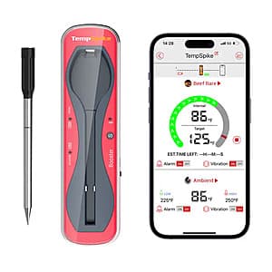 ThermoPro TempSpike Bluetooth Smart Food/Meat Thermometer w/ 1 Probe $25 + Free S&H