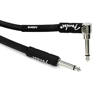 18.6' Fender Prof. Series Stage/Studio Instrument Cable (1/4" Straight/Angle) $15