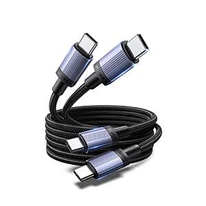 UGREEN 240W USB C Cables: 2-Pk 3.3' $12, 2-Pk 6.6' $14 & More