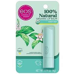 0.14oz eos 100% Natural & Organic Lip Balm (Sweet Mint) $1.75 w/ Subscribe & Save