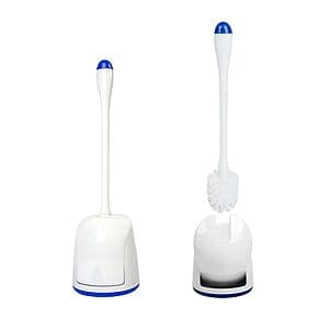 2-Pack CELOX Toilet Bowl Brush & Holder Set (Black or White) $9.90