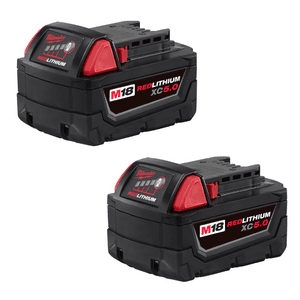2-Pk Milwaukee M18 REDLITHIUM XC5.0 Battery + Choice of M18 Tool $119 + Free S&H on $150+
