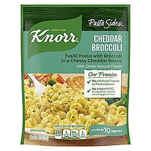 Select Accounts: 4.3-Oz Knorr Pasta Sides Cheddar Broccoli Fusilli $0.60 w/ S&S