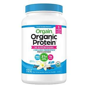Costco Members: 2.7 Lbs. Orgain Organic Protein Powder (Vanilla or Chocolate) $27 + Free S&H