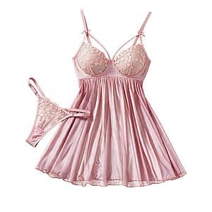 Avidlove Women's Sheer Lace Lingerie Dress w/ Thong (Various) $7.50