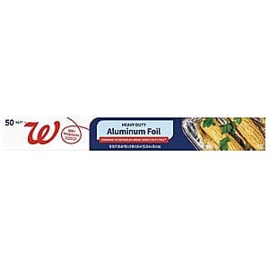 Walgreens: 50 sq ft Aluminum Foil or 200 sq ft Plastic Wrap B1G1 Free + $10 Min for Pickup
