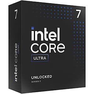 Intel Core Ultra 7 265K 20-Core LGA 1851 Unlocked Desktop Processor $260 + Free Shipping