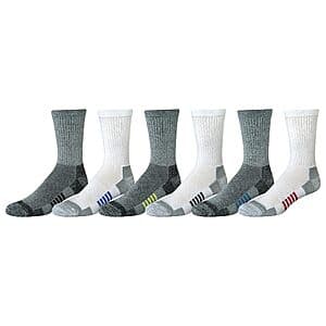 6-Pair Amazon Essentials Men's Performance Cotton Cushioned Athletic Crew Socks (8-12) $6 or less w/ Subscribe & Save & More