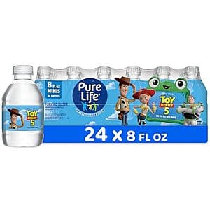 24-Pk 8-Oz Pure Life Purified Water Bottles $3.30 w/ S&S